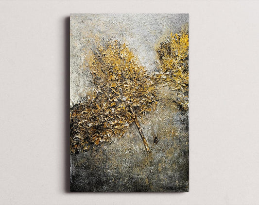 Hand-Painted Textured Abstract Oil Painting